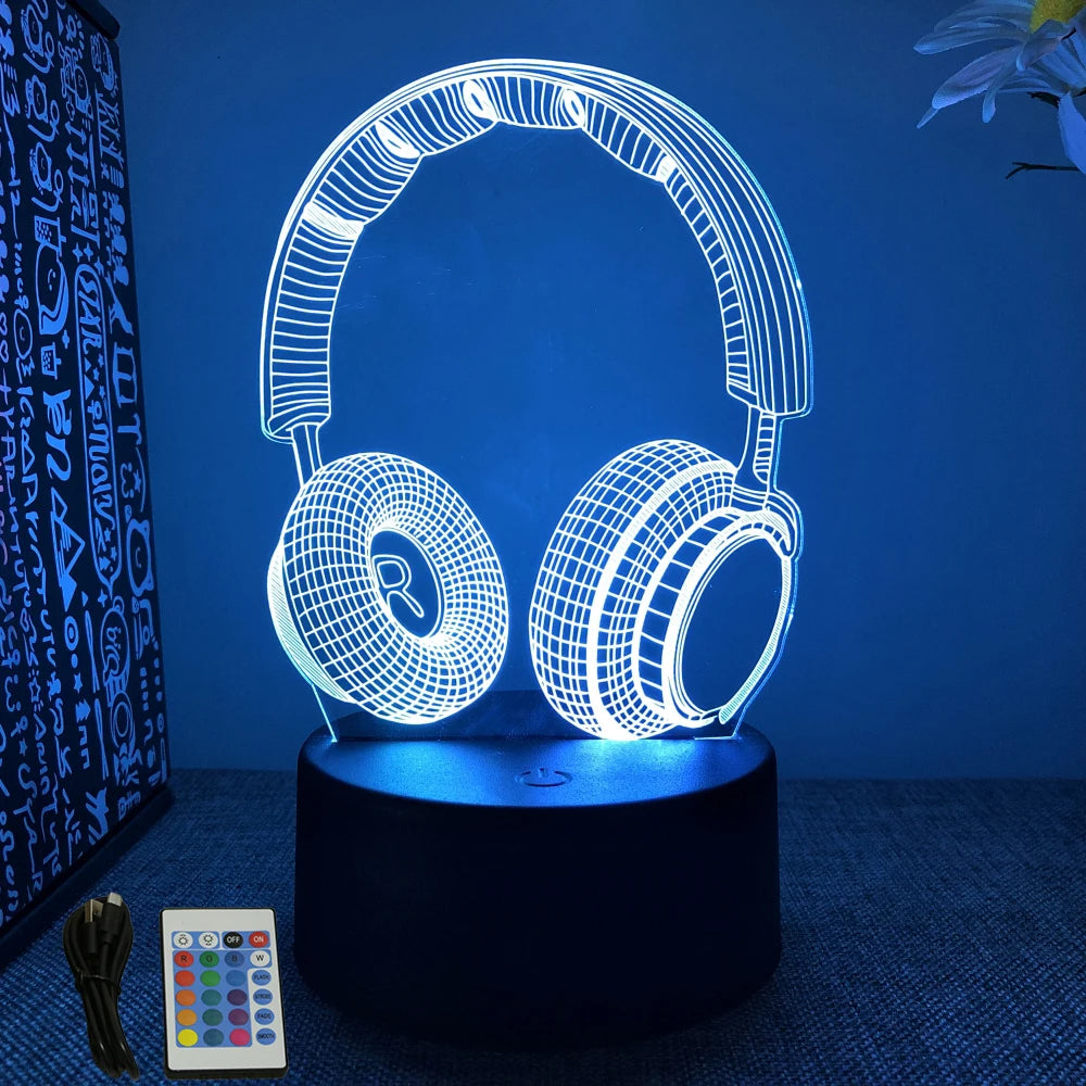 NEON GAMER 3D Lamp LED Night Light Gaming Setup RGB Children's Lamps Gamer Room Decoration Bedroom Table Lamp Personalized Gifts