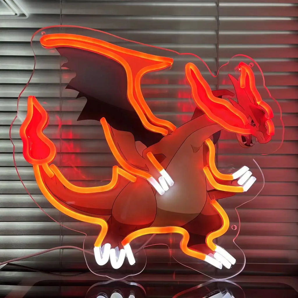 One Piece Pokemon Anime Neon Sign - LED Acrylic Night Light/Lamp for Home,USB Powered Bedroom Decor,Gaming Room Decor Gift