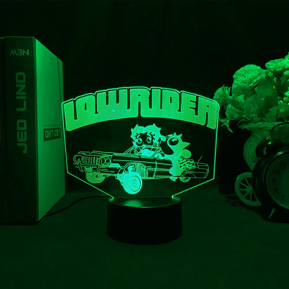 Sports Car 3d Illusion Lamp for Kids Bedroom Decor Nightlight Touch Sensor Atmosphere Birthday Gift Supercar Led Night Light