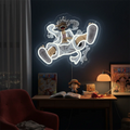 One Piece Pokemon Anime Neon Sign - LED Acrylic Night Light/Lamp for Home,USB Powered Bedroom Decor,Gaming Room Decor Gift