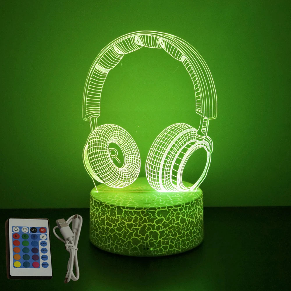 NEON GAMER 3D Lamp LED Night Light Gaming Setup RGB Children's Lamps Gamer Room Decoration Bedroom Table Lamp Personalized Gifts