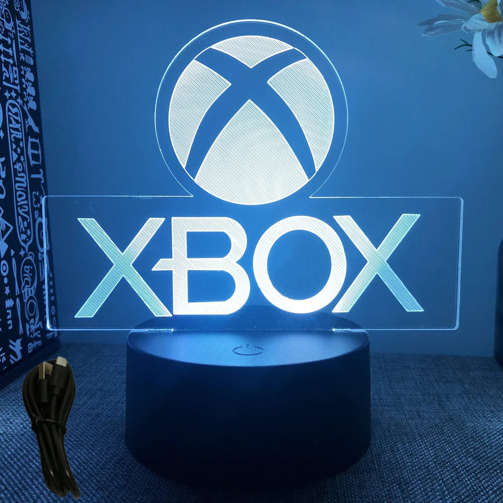 NEON GAMER 3D Lamp LED Night Light Gaming Setup RGB Children's Lamps Gamer Room Decoration Bedroom Table Lamp Personalized Gifts