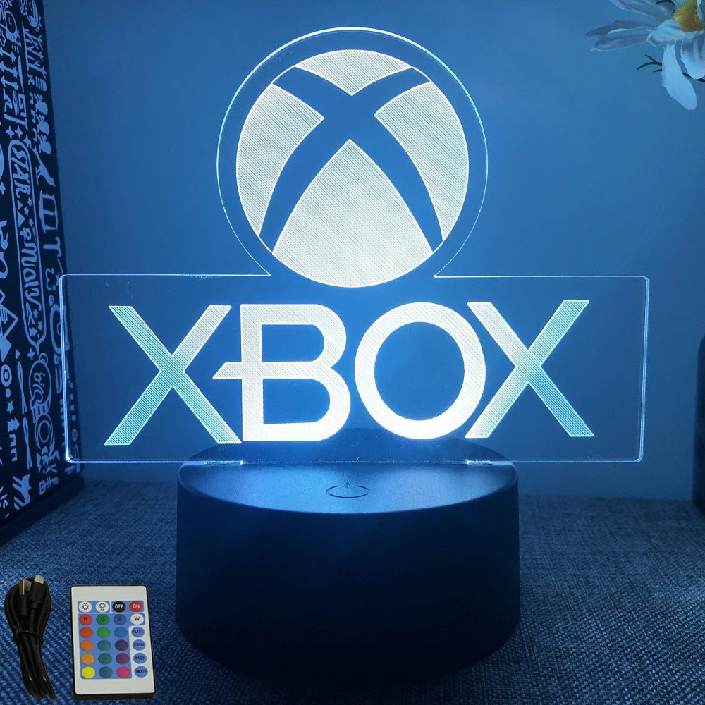 NEON GAMER 3D Lamp LED Night Light Gaming Setup RGB Children's Lamps Gamer Room Decoration Bedroom Table Lamp Personalized Gifts