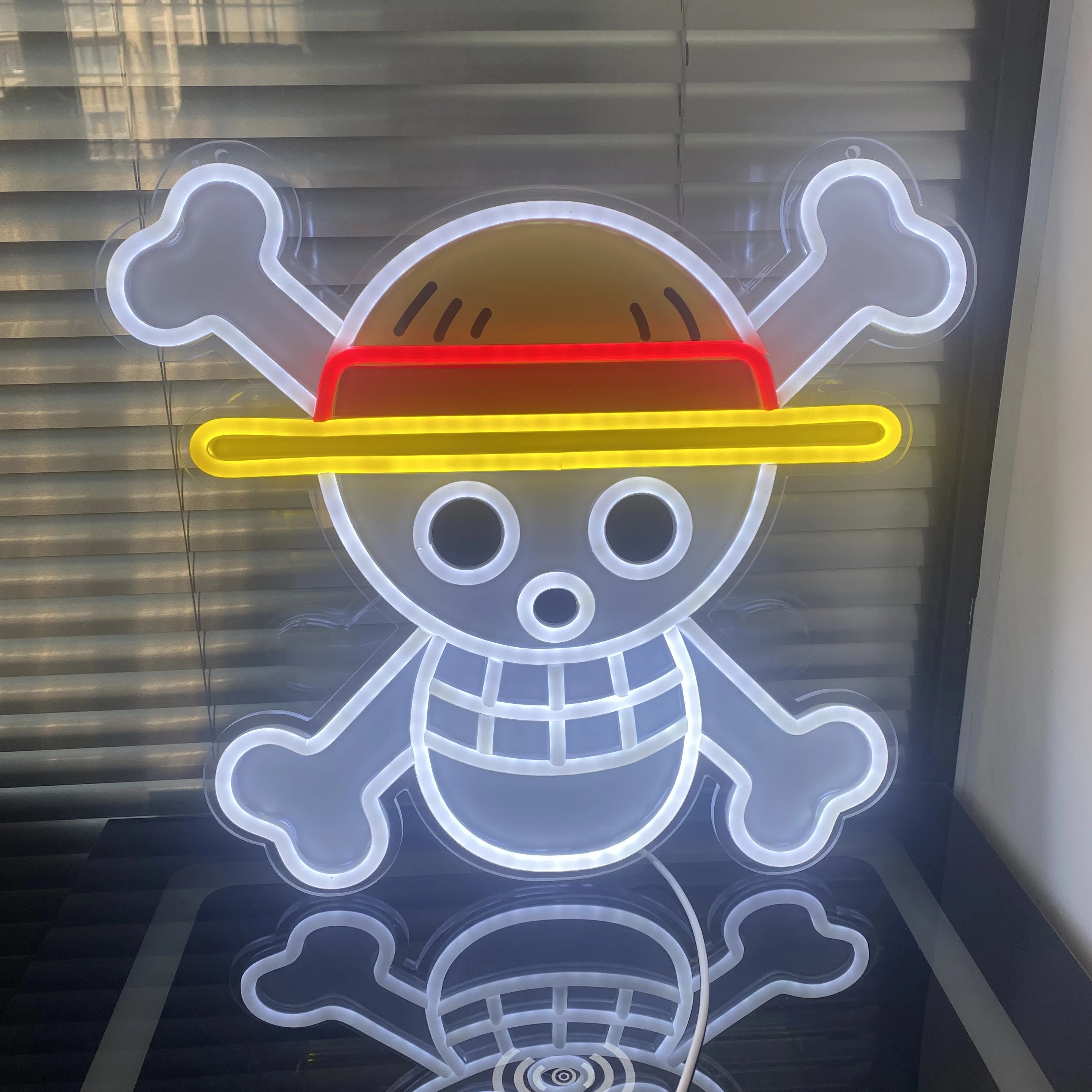 One Piece Pokemon Anime Neon Sign - LED Acrylic Night Light/Lamp for Home,USB Powered Bedroom Decor,Gaming Room Decor Gift