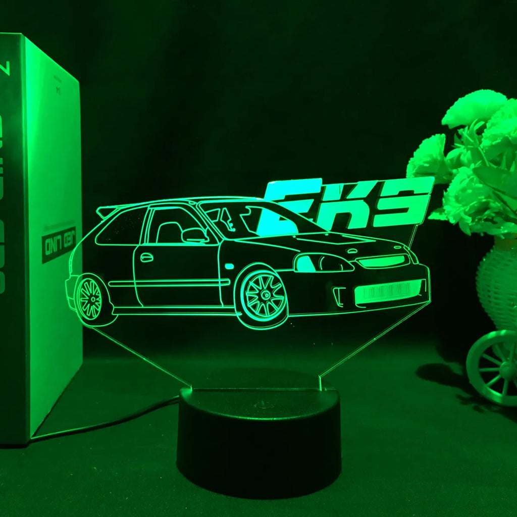 Sports Car 3d Illusion Lamp for Kids Bedroom Decor Nightlight Touch Sensor Atmosphere Birthday Gift Supercar Led Night Light