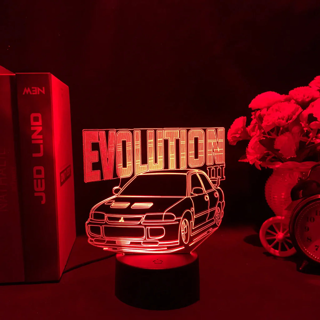 Sports Car 3d Illusion Lamp for Kids Bedroom Decor Nightlight Touch Sensor Atmosphere Birthday Gift Supercar Led Night Light