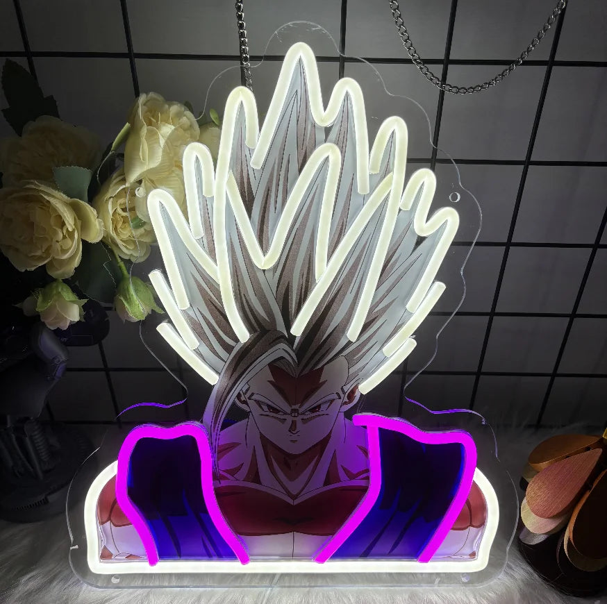 One Piece Pokemon Anime Neon Sign - LED Acrylic Night Light/Lamp for Home,USB Powered Bedroom Decor,Gaming Room Decor Gift